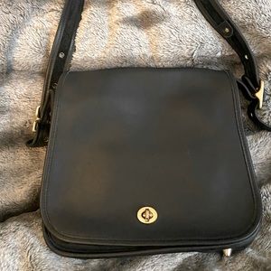 SALE  Vintage Leather Coach Stewardess Style 9525